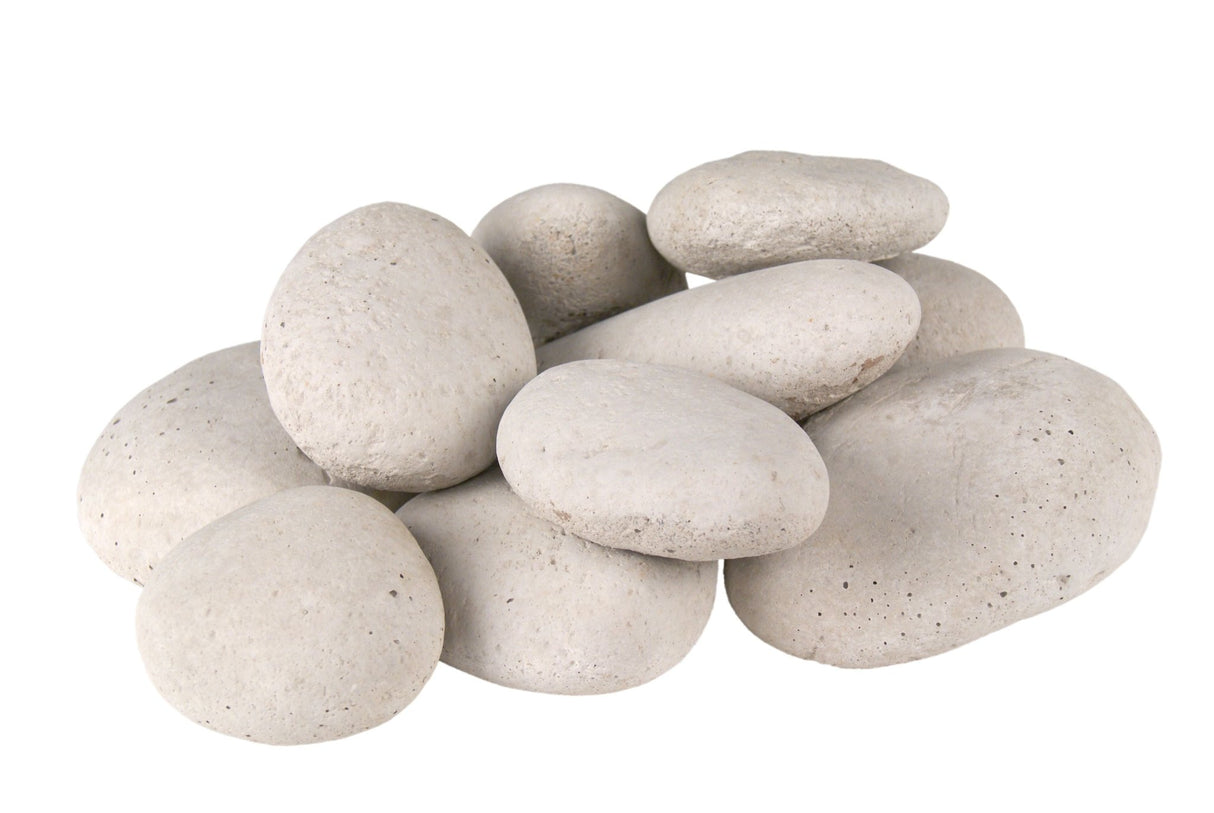 Peterson Real Fyre Decorative Ivory River Rock Fyre Stones