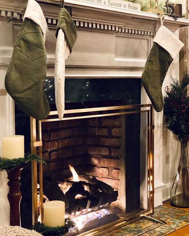 Pilgrim 39 Inch Sinclair Single Panel Burnished Brass Fireplace Screen