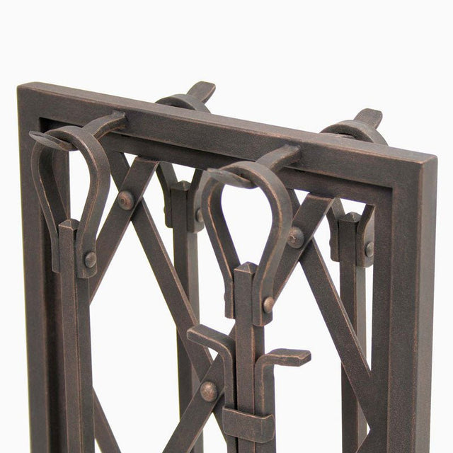 Pilgrim 5 Piece Distressed Bronze Iron Weave Tool Set