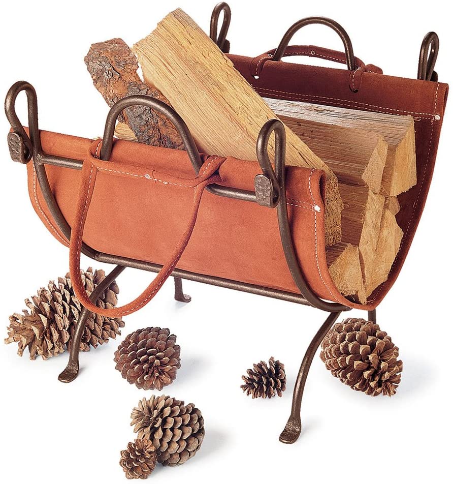 Pilgrim Burnished Bronze Folding Log Carrier