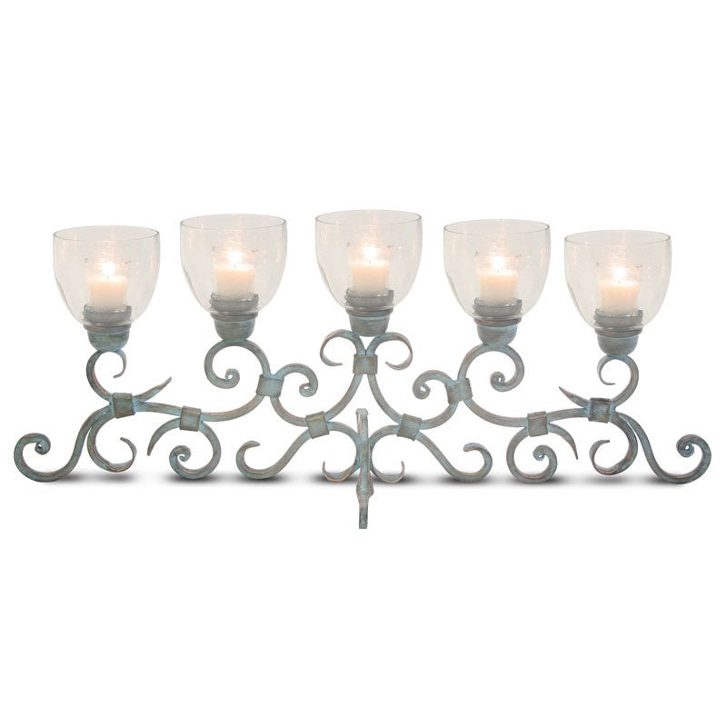 Pilgrim Ellington Candelabra - 5 Candles - Weathered Patina