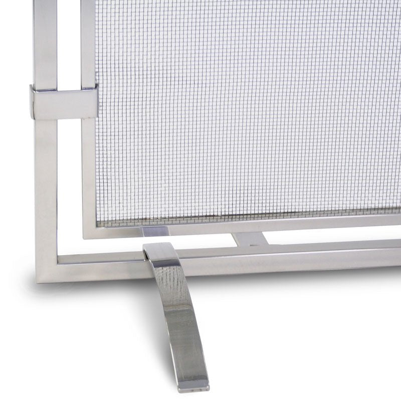 Pilgrim Single Panel Sinclair Screen - Polished Nickel