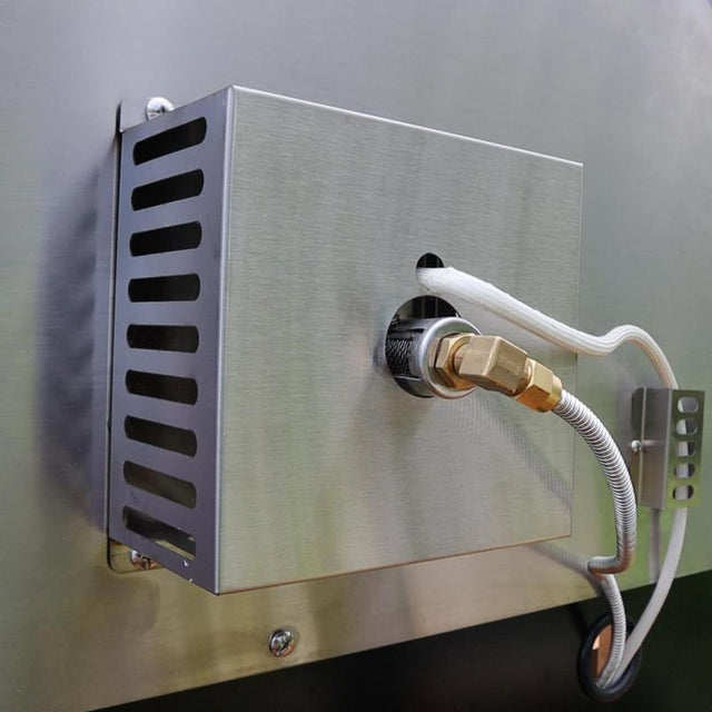 Pinnacolo Ibrido (Hybrid) Wood Gas Outdoor Pizza Oven Freestanding with Cart