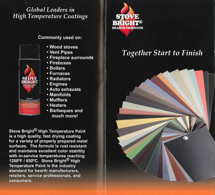 Stove Bright High Temp Spray Paint - 12oz Can - Up to 1200 Degrees