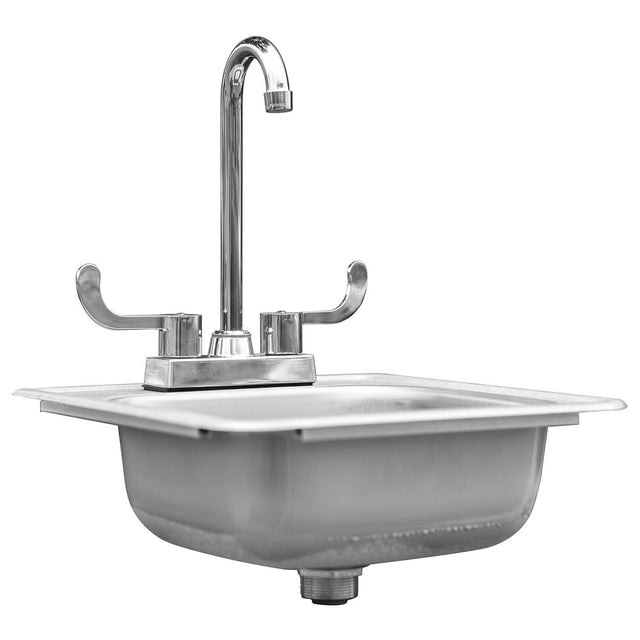 Summerset 15" Drop-in Sink & Hot/Cold Faucet