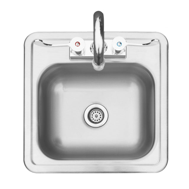 Summerset 15" Drop-in Sink & Hot/Cold Faucet
