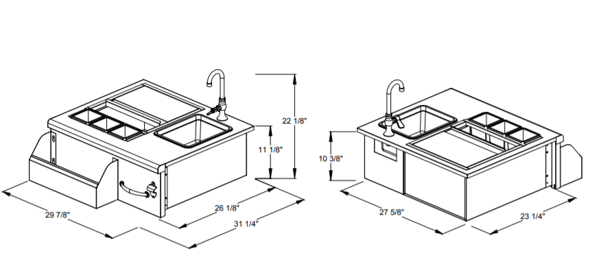 Summerset 30-Inch Stainless Steel Built-In Beverage Center