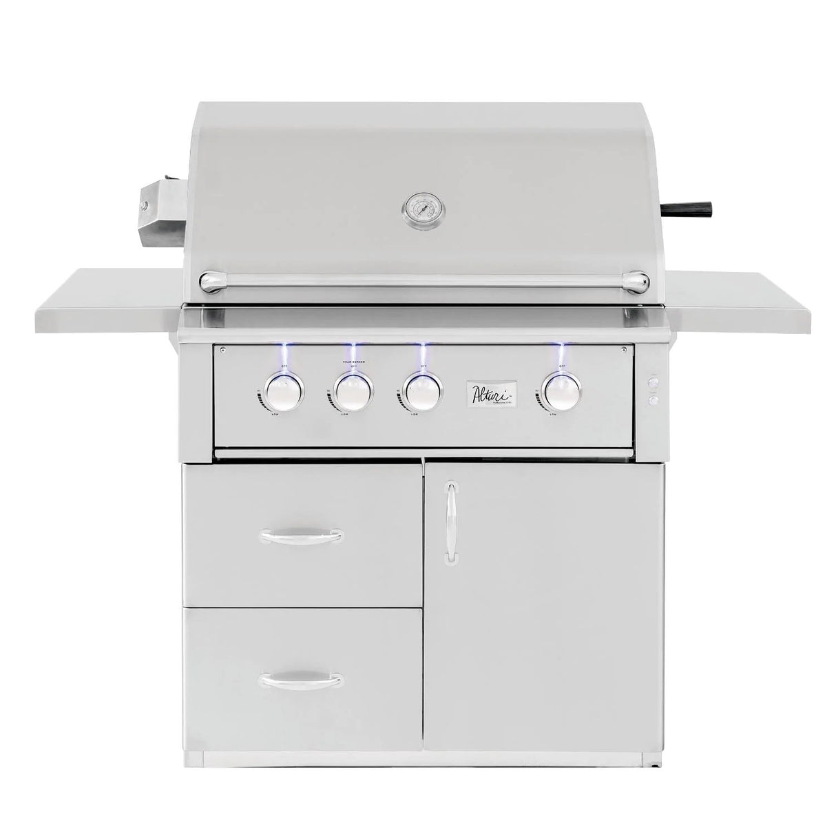 Summerset Alturi 36-Inch 3-Burner Freestanding Gas Grill & Rotisserie On Cart