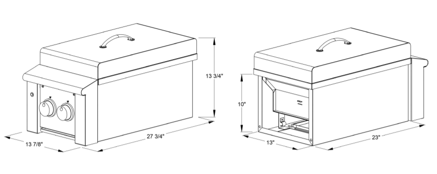 Summerset Alturi Double Side Burner w/ LED Illumination