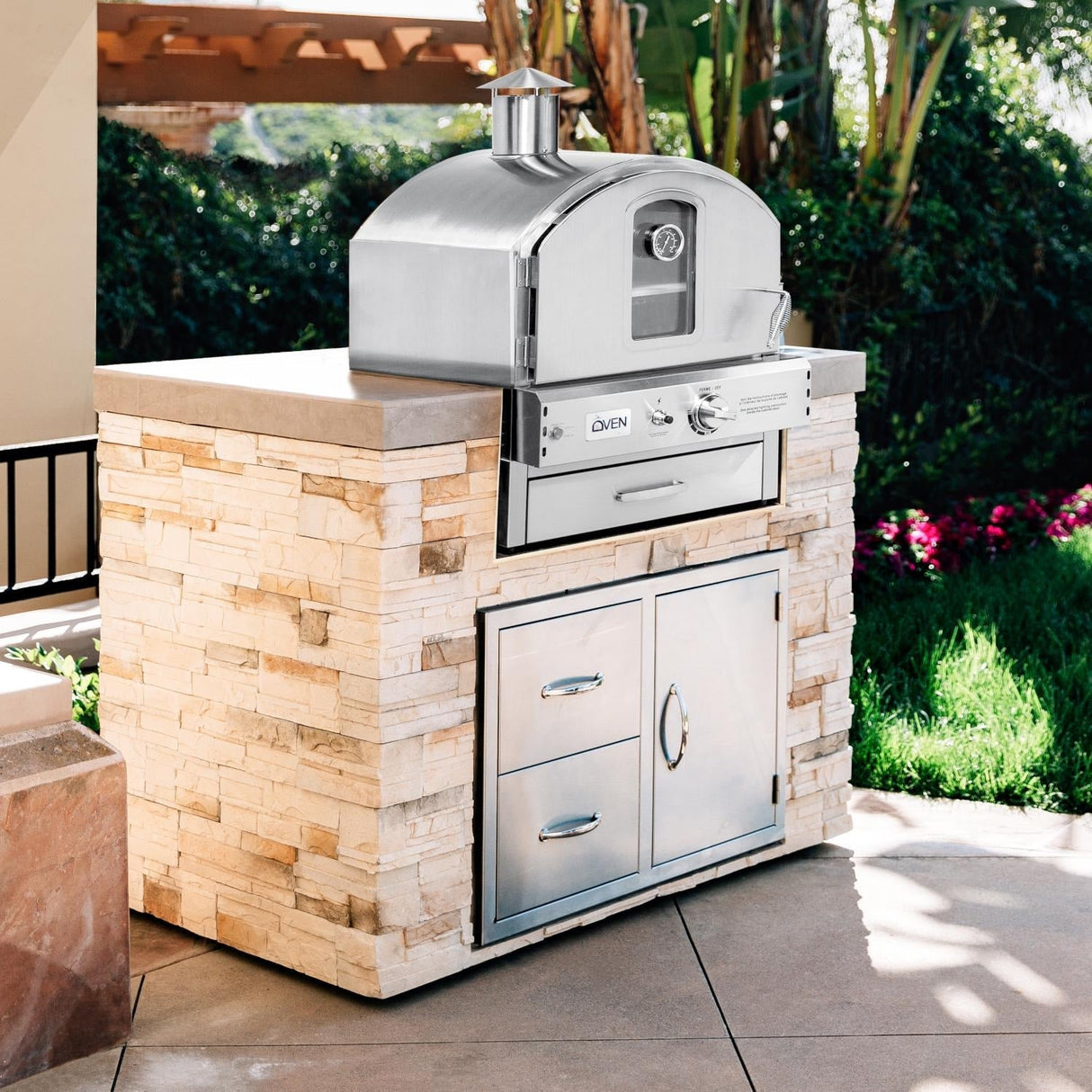 Summerset Freestanding Gas Outdoor Pizza Oven on Cart - SS-OVFS