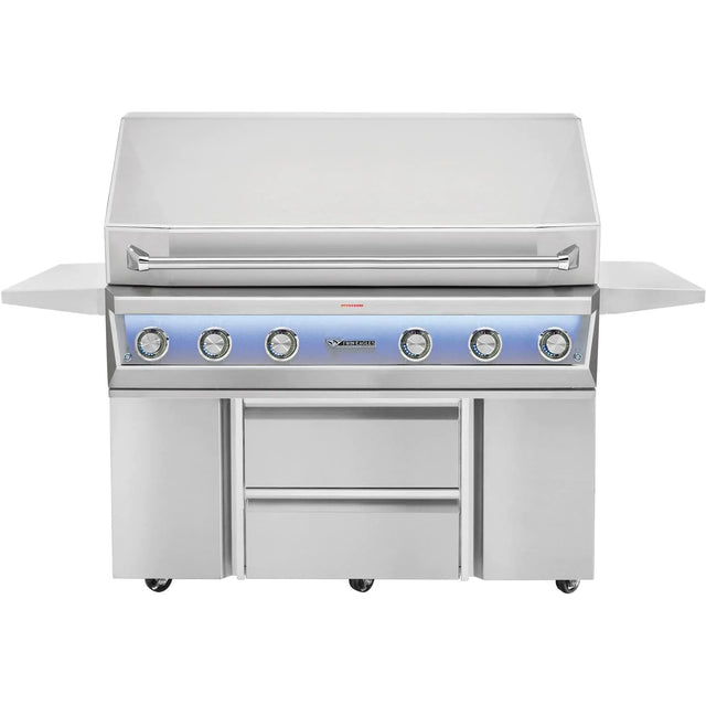 Twin Eagles Eagle One 54-Inch 4-Burner Freestanding Gas Grill with Sear Zone & Two Infrared Rotisserie Burners On Deluxe Cart