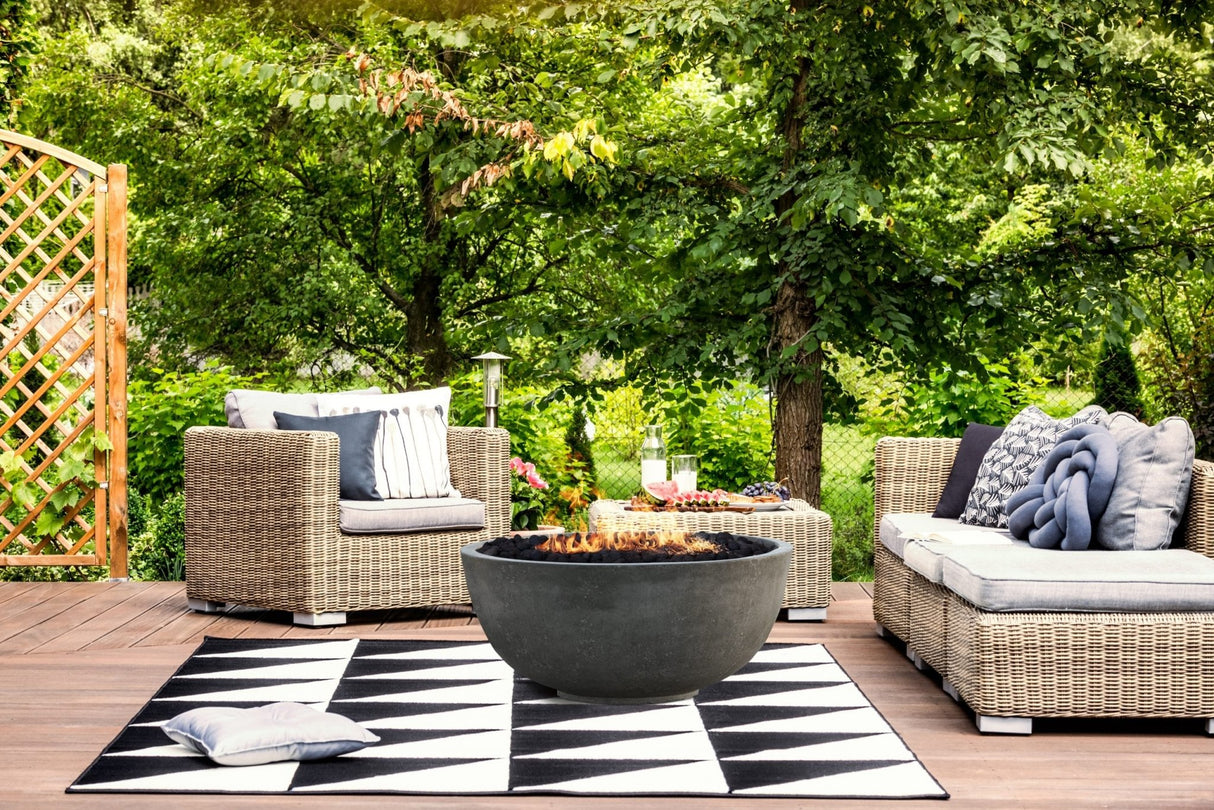 XO 39 Inch Gas Fire Bowl Fire Pit - 65,000 BTUs