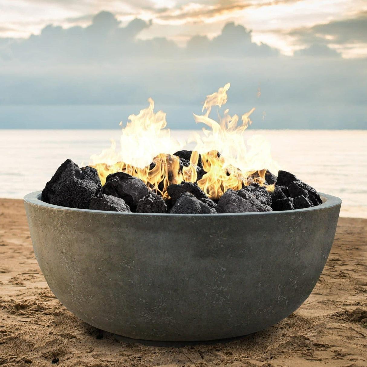 XO 39 Inch Gas Fire Bowl Fire Pit - 65,000 BTUs