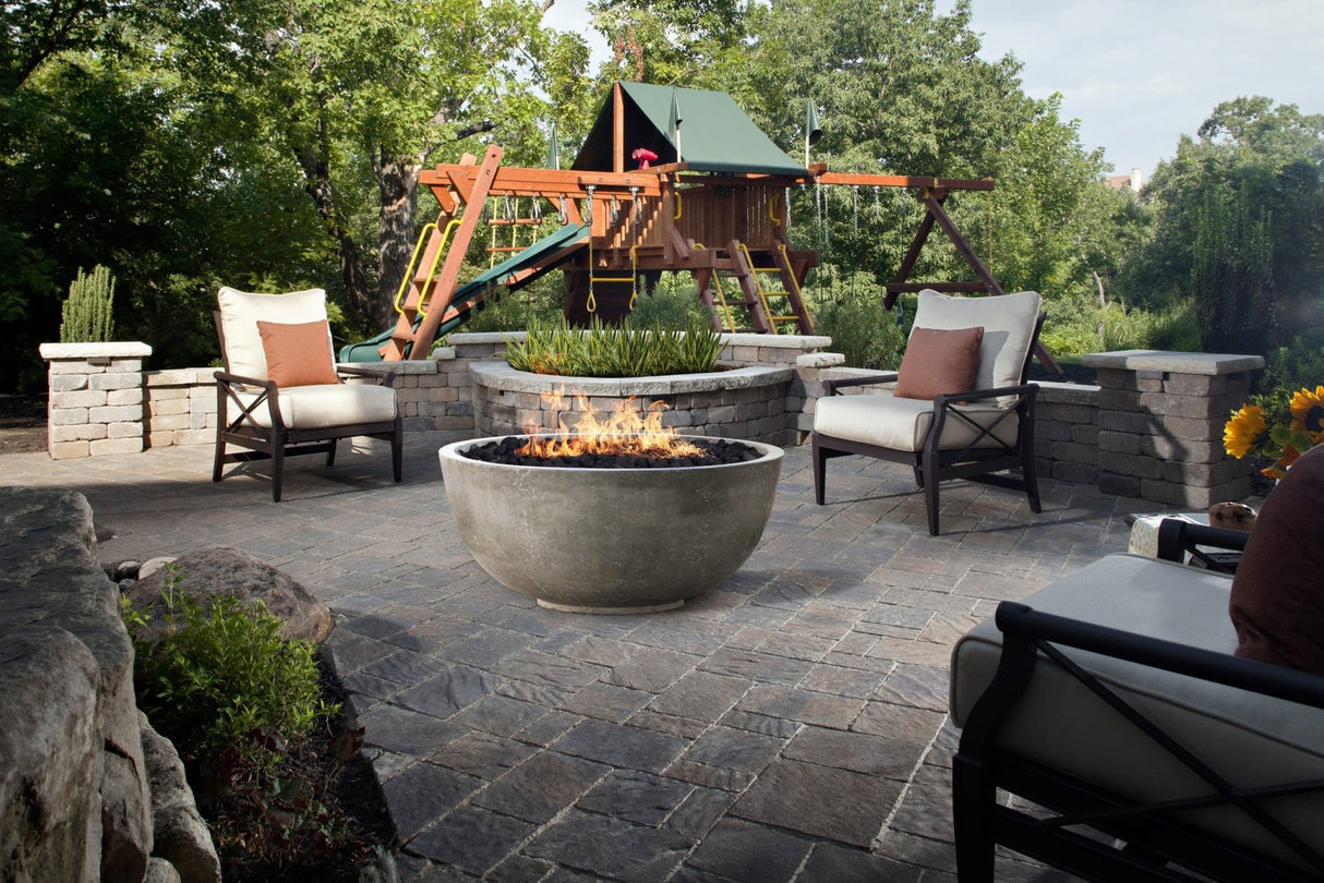 XO 39 Inch Gas Fire Bowl Fire Pit - 65,000 BTUs