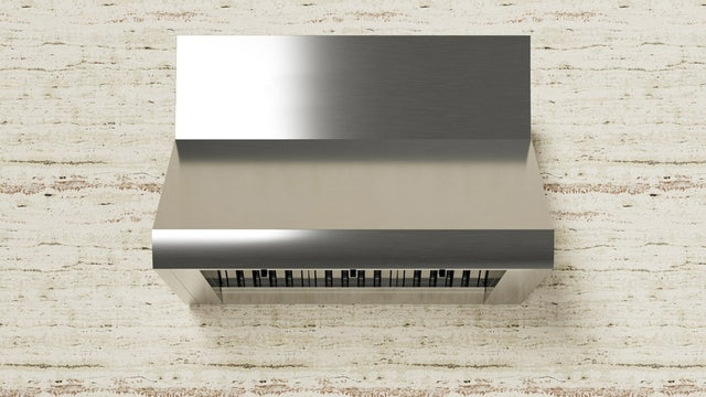 XO 42 Inch Pro Style Wall Mount Ducted Hood with 1200 CFM & LED Lights