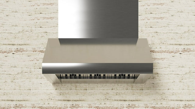 XO 48 Inch Pro Style Wall Mount Ducted Hood with 1200 CFM & LED Lights