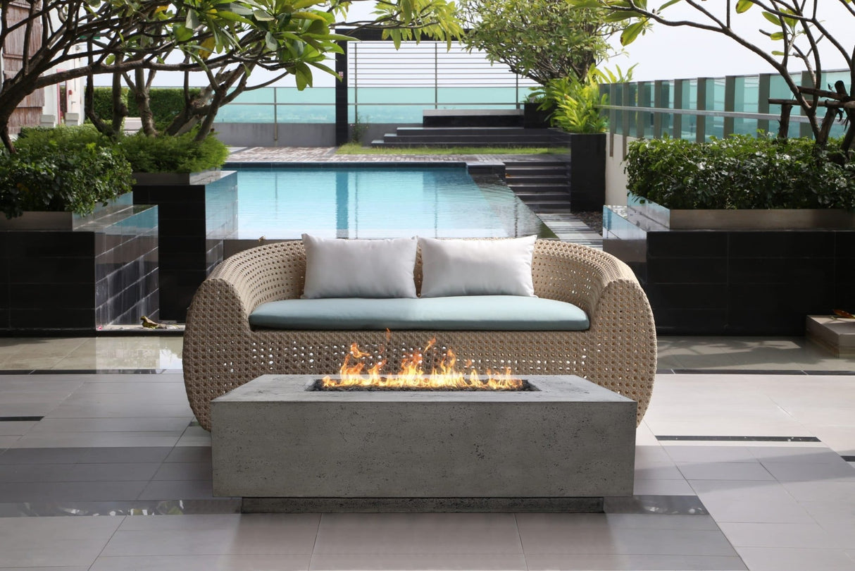 XO 60 Inch Rectangular Gas Fire Table - 65,000 BTUs