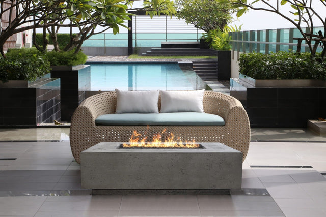 XO 60 Inch Rectangular Gas Fire Table - 65,000 BTUs