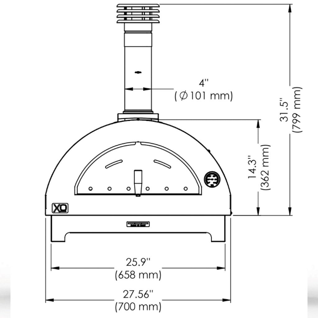 XO Countertop Wood-Fired Pizza Oven XOPIZZA1