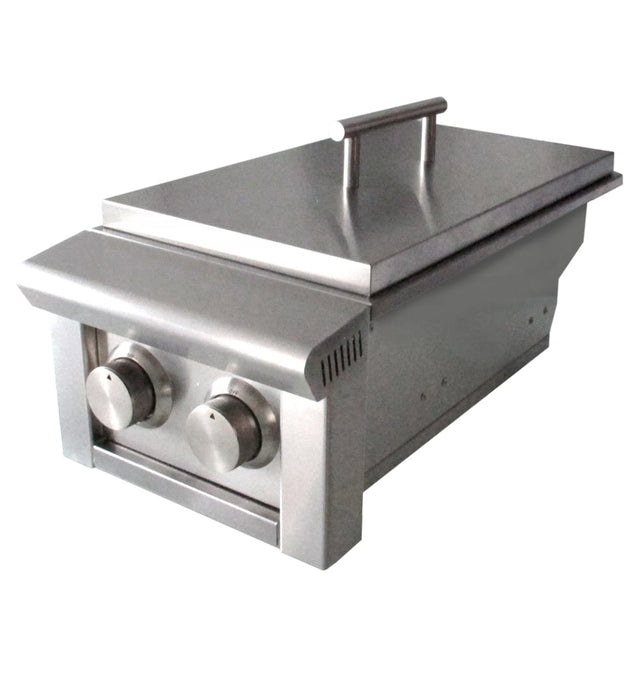 XO Performance XLT 13 Inch Built-In Double Side Burner with 2 Gas Burners