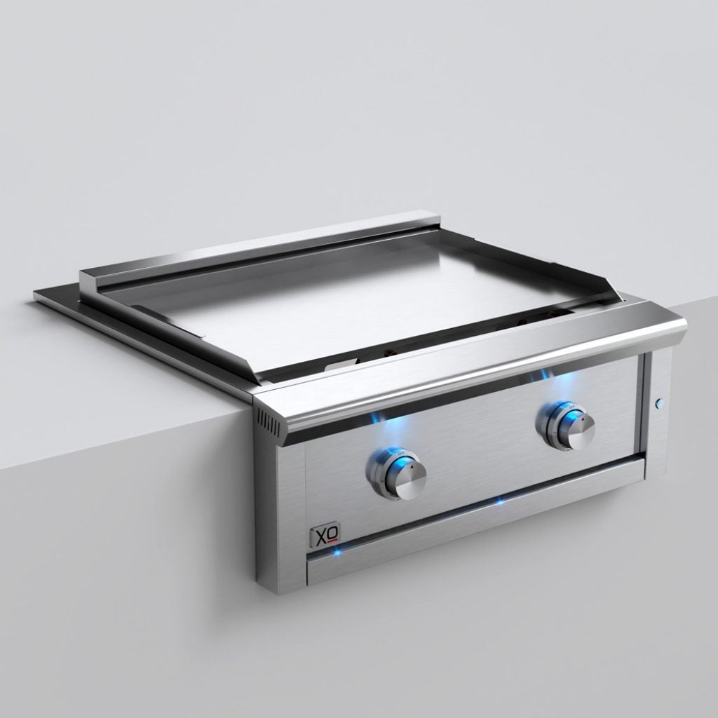 XO Pro-Grade 30 Inch Built-In Griddle with 2 Burners