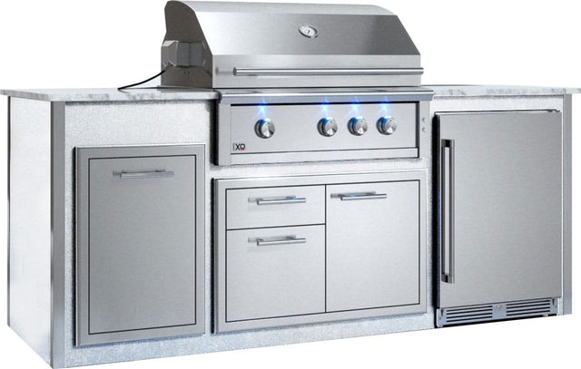 XO Pro-Grade Designer Pre-Assembled Island with 36 Inch XO Pro Grade Grill