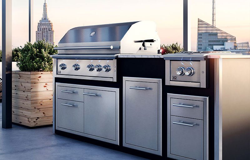 XO Pro-Grade Designer Pre-Assembled Island with 42 Inch XO Pro Grade Grill