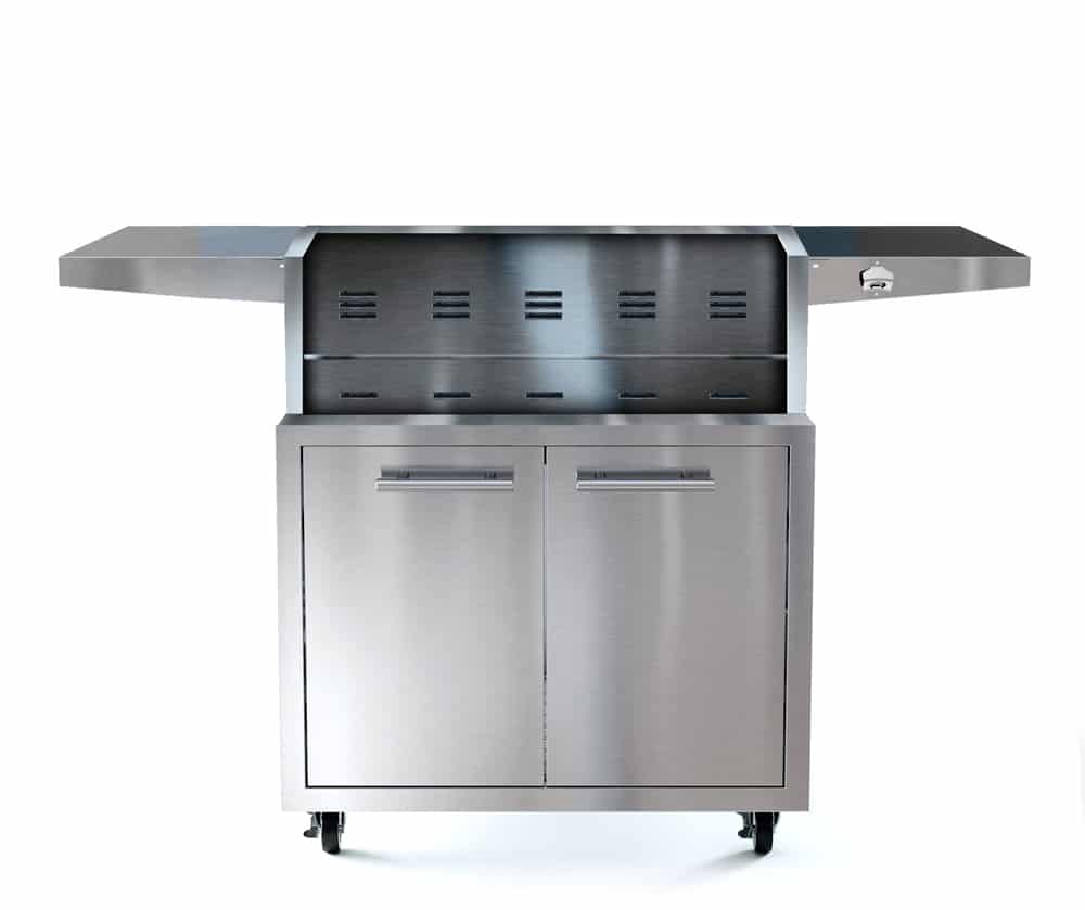 XO Pro Luxury 36 Inch Freestanding Gas Grill on Cart with Infrared Burner & Rotisserie