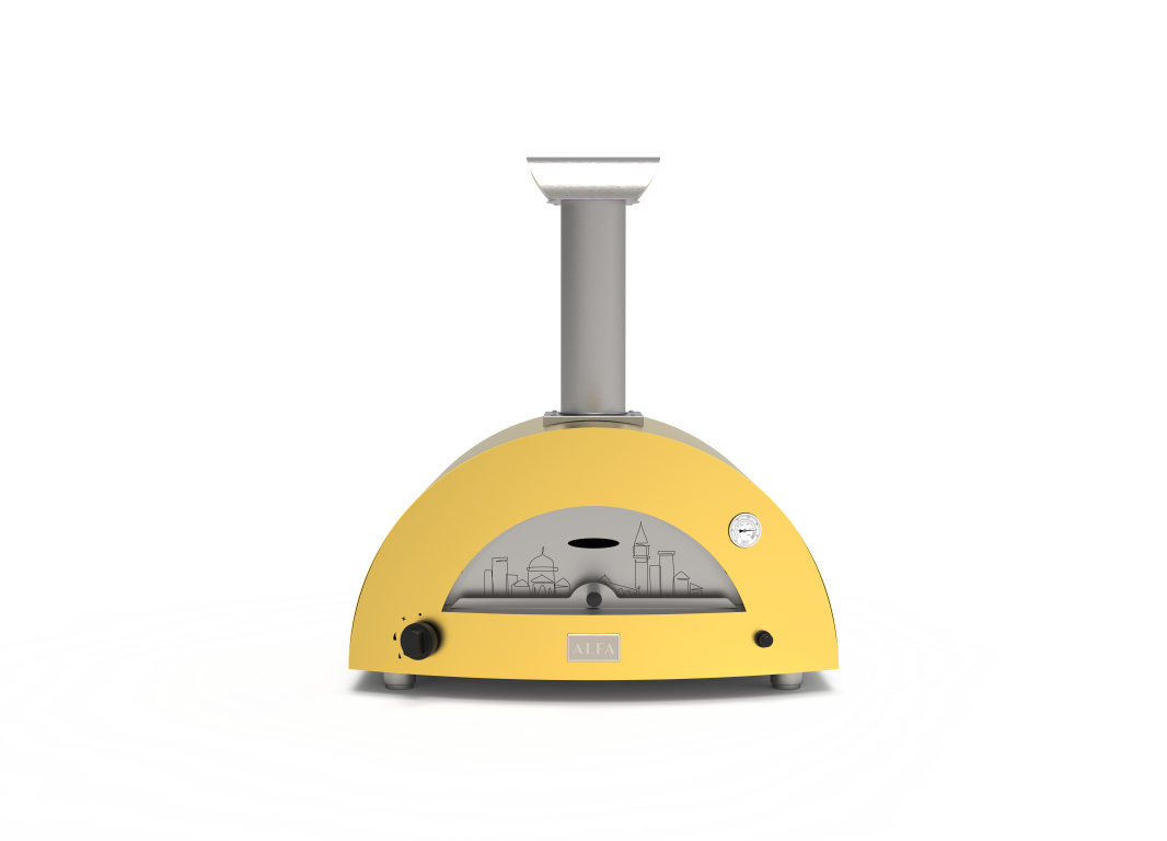 Alfa Moderno 2 Pizze Gas Hybrid Pizza Oven- Venezia Gold Limited Edition - FXMD-2P-LEVE-U