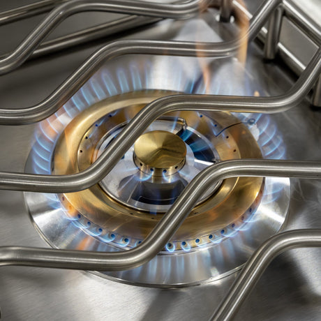 Summerset SB1 Single Side Burner - burner lit