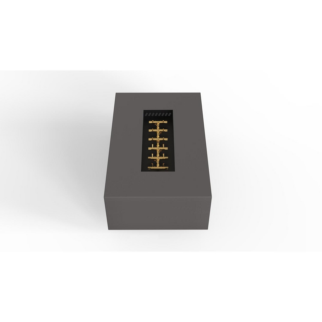 Warming Trends AON 48 x 30 Inch Rectangular Charcoal Powder Coated Steel Gas Fire Pit Table