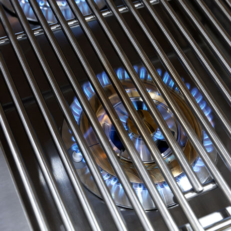 Summerset Pro Double Side Burner - burners lit