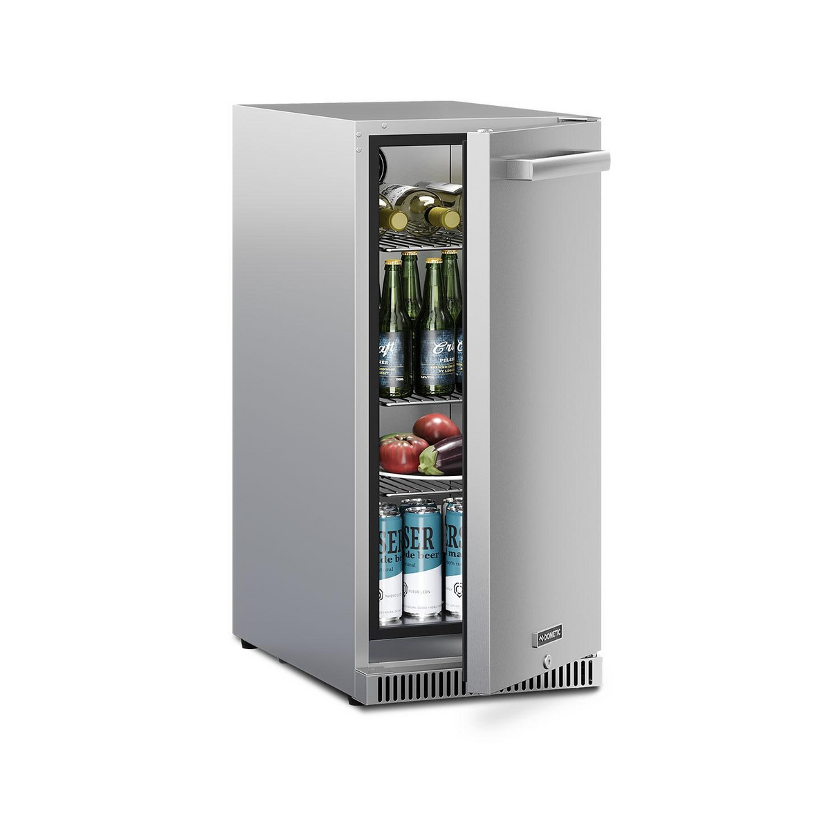 Dometic E-Series 15-Inch Reversible Hinge Outdoor Refrigerator W/ Lock