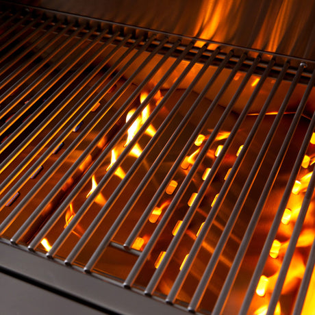 Summerset Resort 30-Inch Built-In Gas Grill - cooking grates with burners lit