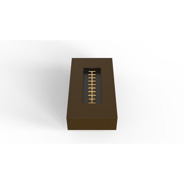 Warming Trends AON 72 x 38 Inch Rectangular Bronze Powder Coated Steel Gas Fire Pit Table