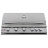 Blaze Premium LTE+ 40-Inch 5-Burner Built-In Propane / Natural Gas Grill W/ Rear Infrared Burner & Lift-Assist Hood - BLZ-5LTE3