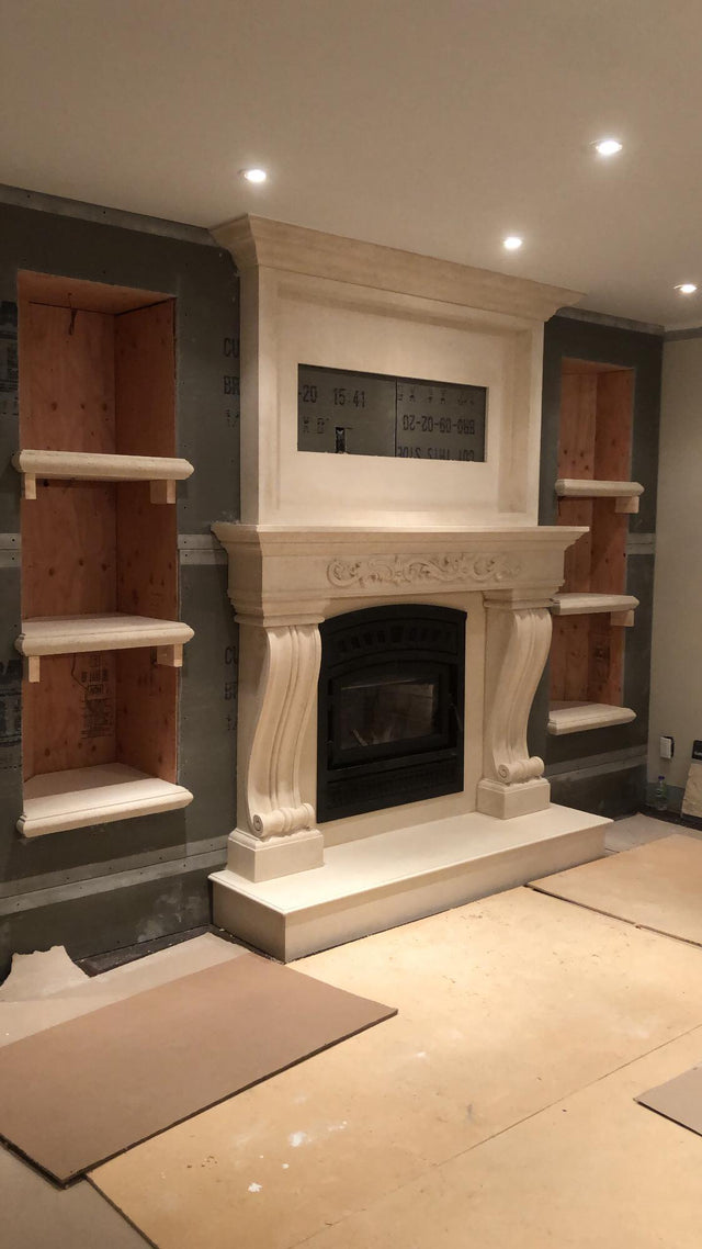 Omega Fireplace Mantel Surround (Cast Stone) 1110.536 GS