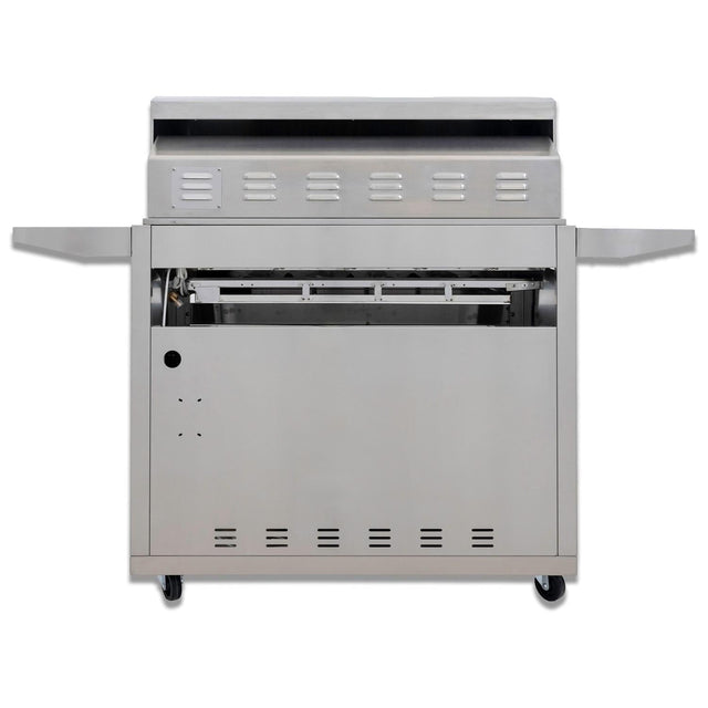Blaze Premium LTE+ 40-Inch 5-Burner Propane Gas Grill W/ Rear Infrared Burner & Lift-Assist Hood