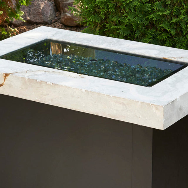Linear Glass Burner Cover