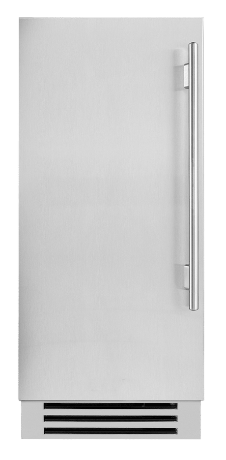True TUI-15-L-SS-D Clear Ice Machine - stainless left hinge front view