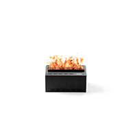 Aquafire Lite 16 inch water vapor fireplace orange flame