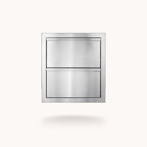 American Made Grills DR2-18-AMG 18-Inch Deluxe 2-Drawer - front view