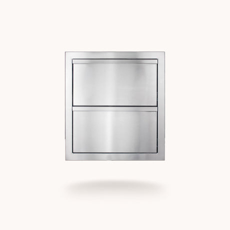 American Made Grills DR2-18-AMG 18-Inch Deluxe 2-Drawer - front view