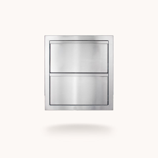 American Made Grills DR2-18-AMG 18-Inch Deluxe 2-Drawer - front view