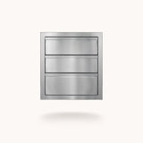 American Made Grills DR3-18-AMG 18-Inch Deluxe 3-Drawer - front view