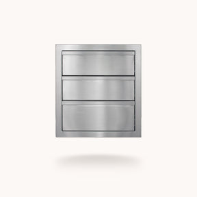 American Made Grills DR3-18-AMG 18-Inch Deluxe 3-Drawer - front view