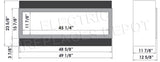 Amantii Panorama Deep 50 dimensions diagram