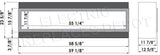Amantii Panorama Deep 60 dimensions diagram