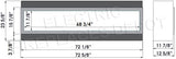 Amantii Panorama Deep 72 dimensions diagram