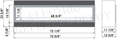 Amantii Panorama Deep 72 dimensions diagram